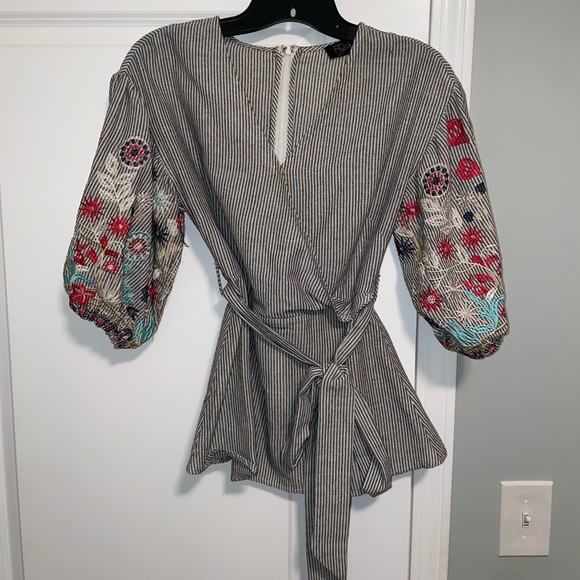 J. Crew Puffer Sleeve Blouse - Picture 1 of 3